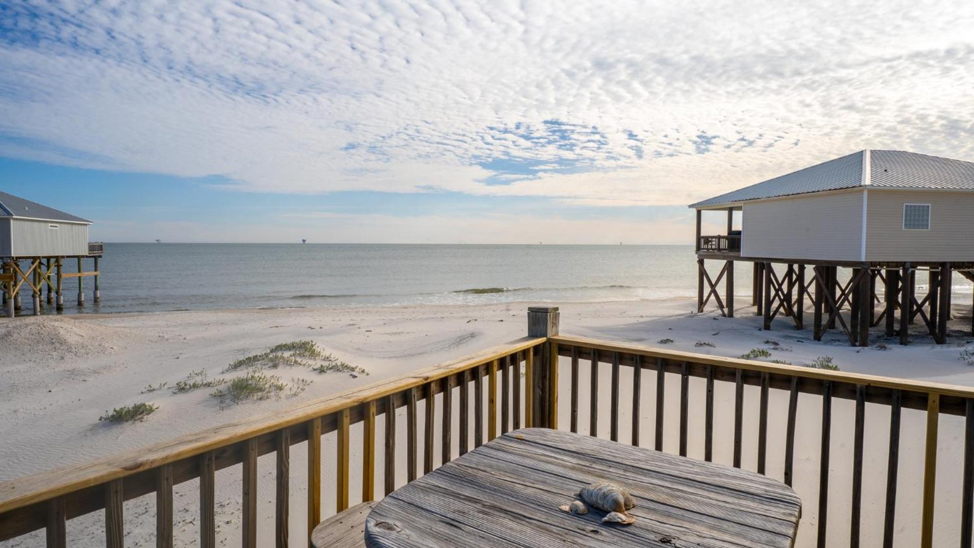 Knee Deep - Amazing Beach Cottage Locates On Sugar White Sands, Great Gulf And Bay Views, Home Dauphin Island Exterior foto