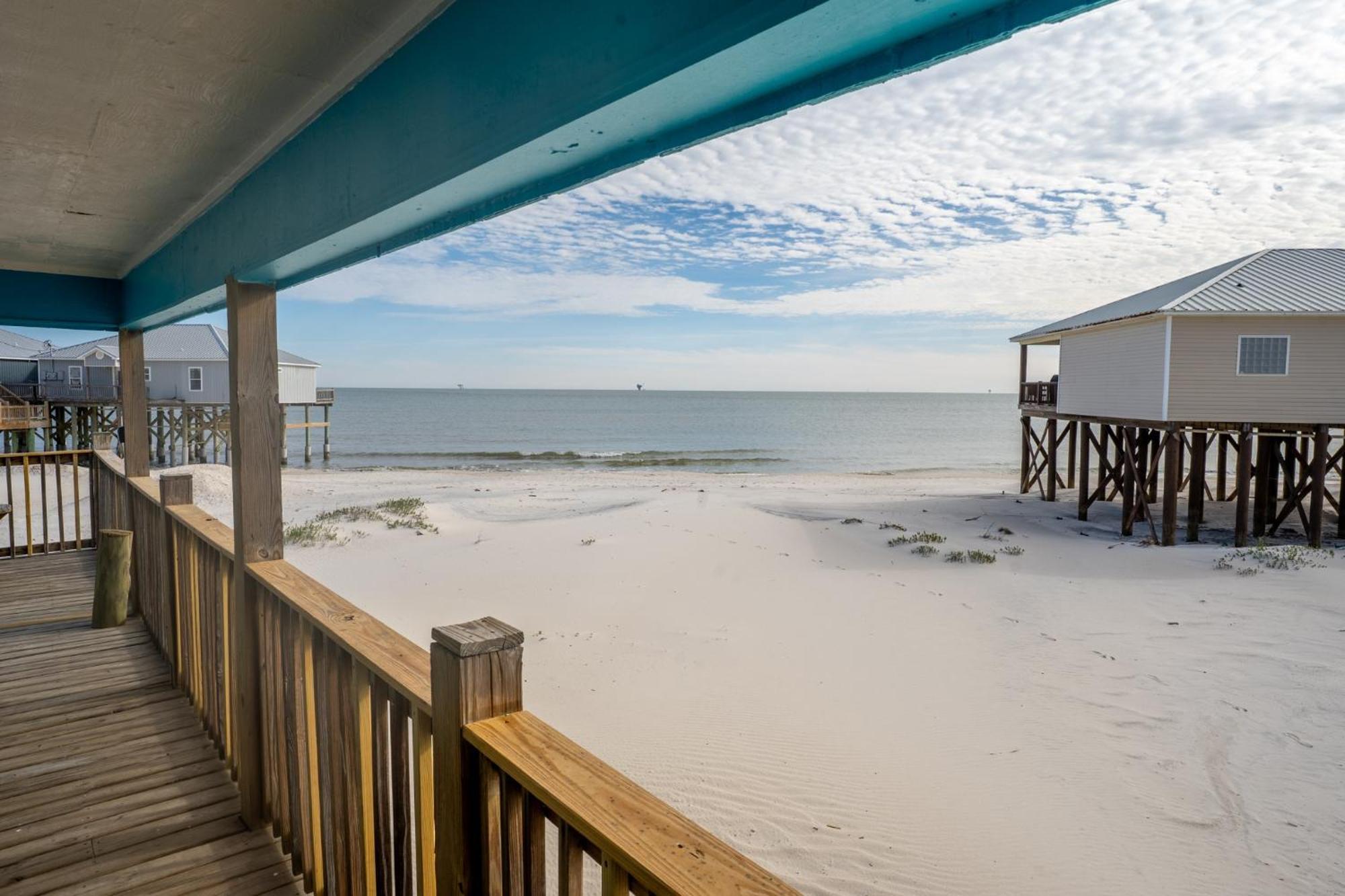 Knee Deep - Amazing Beach Cottage Locates On Sugar White Sands, Great Gulf And Bay Views, Home Dauphin Island Exterior foto